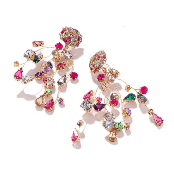 za same artificial crystal color matching diamond earrings, new fashion and exquisite water drop earrings, Silver
za same artificial crystal color matching diamond earrings, new fashion and exquisite water drop earrings, Silver