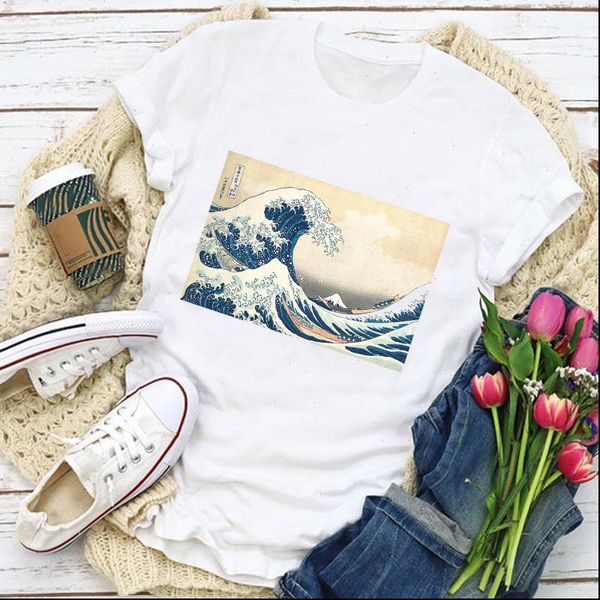 women graphic wave ocean style vintage aesthetic summer t shirt womens clothing lady clothes tee female t shirt aesthetic, White
women graphic wave ocean style vintage aesthetic summer t shirt womens clothing lady clothes tee female t shirt aesthetic, White