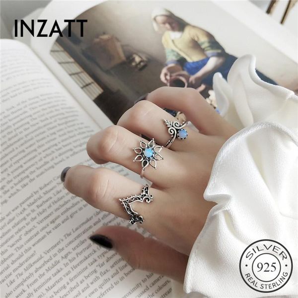 cluster rings inzagenuine 925 sterling silver vintage royal style openwork ring fashion jewelry for charm women minimalist accessories, Golden;silver
cluster rings inzagenuine 925 sterling silver vintage royal style openwork ring fashion jewelry for charm women minimalist accessories, Golden;silver
