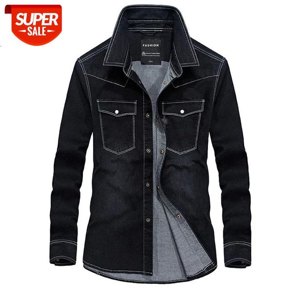 spring autumn brand denim shirt men 2020 casual long sleeve turn-down collar cotton jeans shirt homme plus size -4xl #db5g, White;black
spring autumn brand denim shirt men 2020 casual long sleeve turn-down collar cotton jeans shirt homme plus size -4xl #db5g, White;black