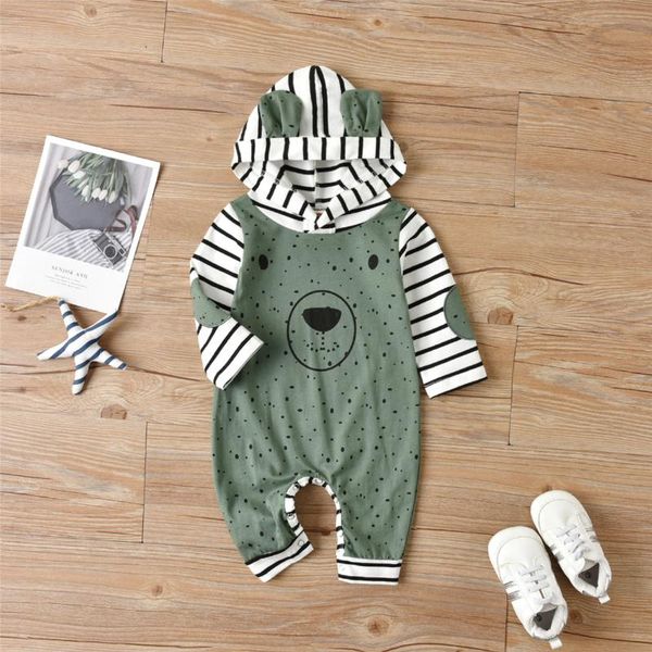 men's tracksuits 2021 baby clothing cartoon rompers dots stripe hooded buttons kid jumpsuits for toddler girls boys clothes, Gray
men's tracksuits 2021 baby clothing cartoon rompers dots stripe hooded buttons kid jumpsuits for toddler girls boys clothes, Gray