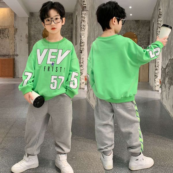 spring new and boys' suit autumn 2021 personality leisure sports two piece fashion children's wear, White
spring new and boys' suit autumn 2021 personality leisure sports two piece fashion children's wear, White