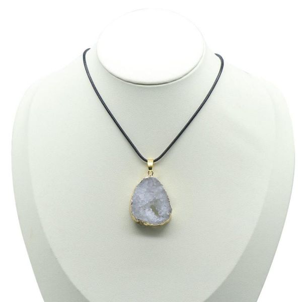 pendant necklaces fyjs unique light yellow gold color irregular shape cluster geode crystal rope chain necklace ethnic jewelry, Silver
pendant necklaces fyjs unique light yellow gold color irregular shape cluster geode crystal rope chain necklace ethnic jewelry, Silver