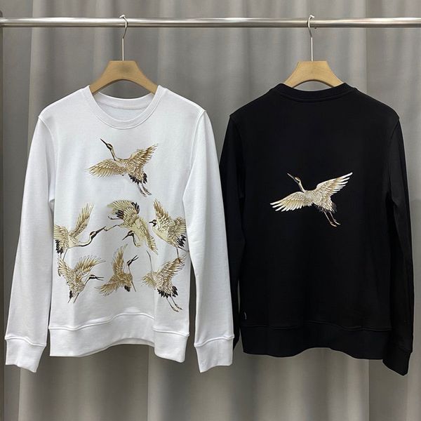 20ss mens crane print crewneck sweatshirt street men women pullover hoodies autumn winter warm outwear size s-xl, Black
20ss mens crane print crewneck sweatshirt street men women pullover hoodies autumn winter warm outwear size s-xl, Black