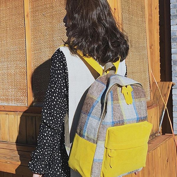 backpack 2021 fashion suede shoulder bag women's plaid large capacity travel student trend reading
backpack 2021 fashion suede shoulder bag women's plaid large capacity travel student trend reading