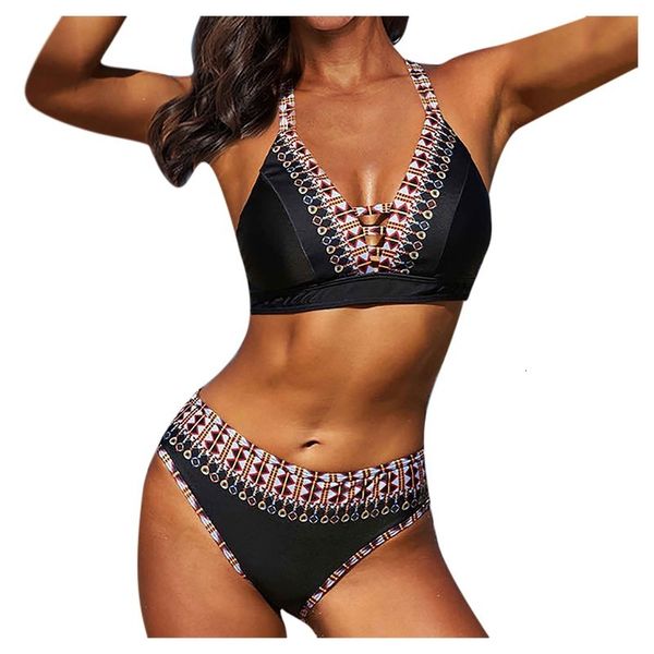 sale40.# women on button neck set high tail ethnic style printing badmode split badpak bikini beachwear biquini, White;black
sale40.# women on button neck set high tail ethnic style printing badmode split badpak bikini beachwear biquini, White;black