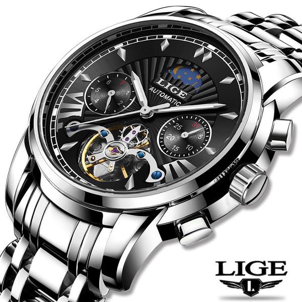 wristwatches 2021 lige fashoin mens watches automatic mechanical tourbillon watch men stainless steel waterproof wrist, Slivery;brown
wristwatches 2021 lige fashoin mens watches automatic mechanical tourbillon watch men stainless steel waterproof wrist, Slivery;brown