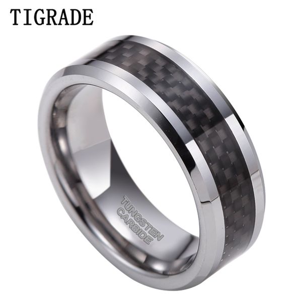 6/8mm black carbon fiber men's ring tungsten carbide engagement wedding band men women jewelry brand design anel mascul 211217, Slivery;golden
6/8mm black carbon fiber men's ring tungsten carbide engagement wedding band men women jewelry brand design anel mascul 211217, Slivery;golden