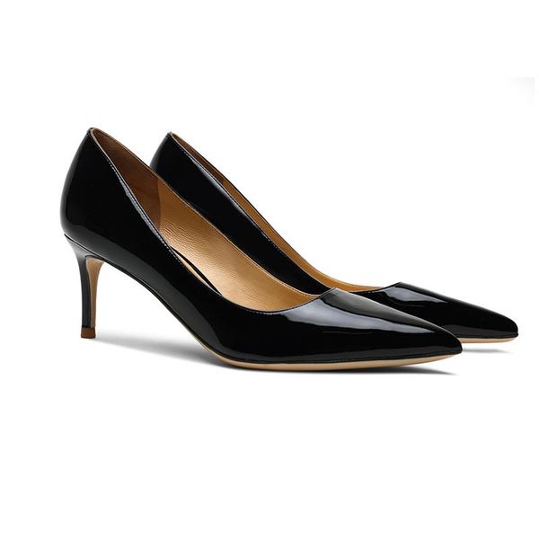 dress shoes women's single pointed toe pumps high heels patent leather stilettos 6cm office ladies, Black
dress shoes women's single pointed toe pumps high heels patent leather stilettos 6cm office ladies, Black