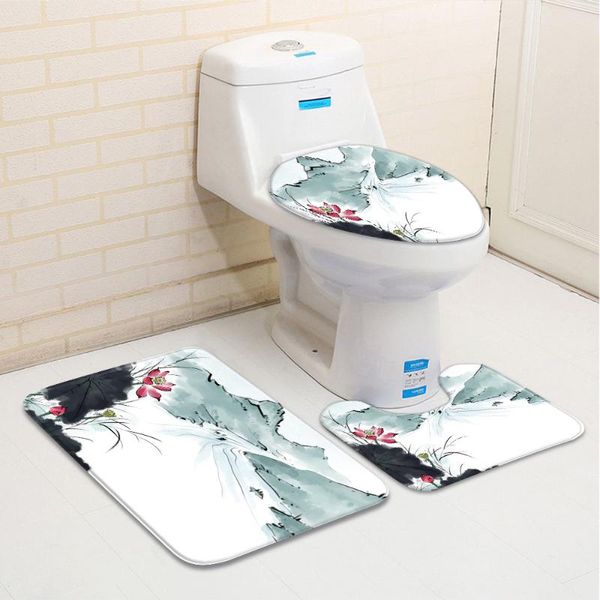 bath mats 3pcs/set bathroom mat chinese style landscape painting flowers pink lotus pond scenery bathtub toilet carpet non-slip rug decor
bath mats 3pcs/set bathroom mat chinese style landscape painting flowers pink lotus pond scenery bathtub toilet carpet non-slip rug decor