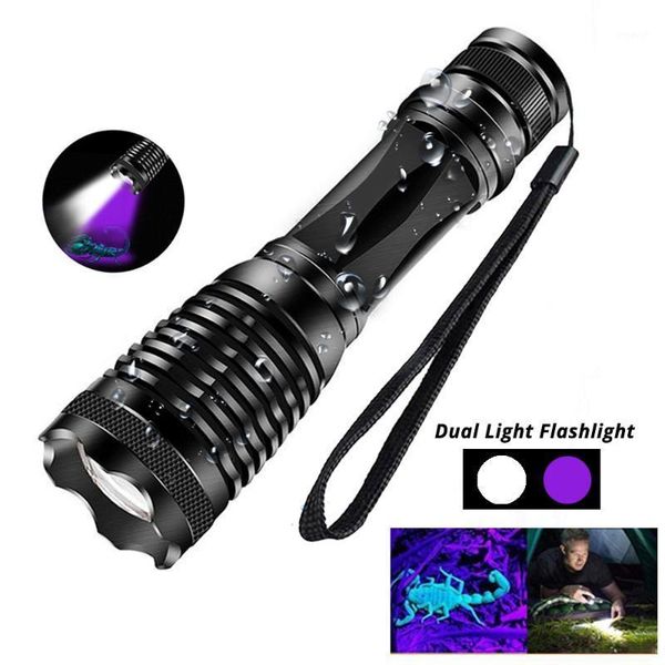 flashlights torches multi-function uv + white led 5 modes zoom waterproof suit for night lighting, pet urine detection, etc.1
flashlights torches multi-function uv + white led 5 modes zoom waterproof suit for night lighting, pet urine detection, etc.1