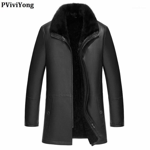 men's leather & faux pviviyong 2021 winter real jacket , 100% sheepskin coat mink collar wool liner parka men d1909142, Black
men's leather & faux pviviyong 2021 winter real jacket , 100% sheepskin coat mink collar wool liner parka men d1909142, Black
