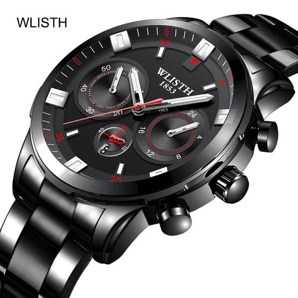 wristwatches retro men quartz watch chronograph stainless steel waterproof analog business wrist for travel career party, Slivery;brown
wristwatches retro men quartz watch chronograph stainless steel waterproof analog business wrist for travel career party, Slivery;brown