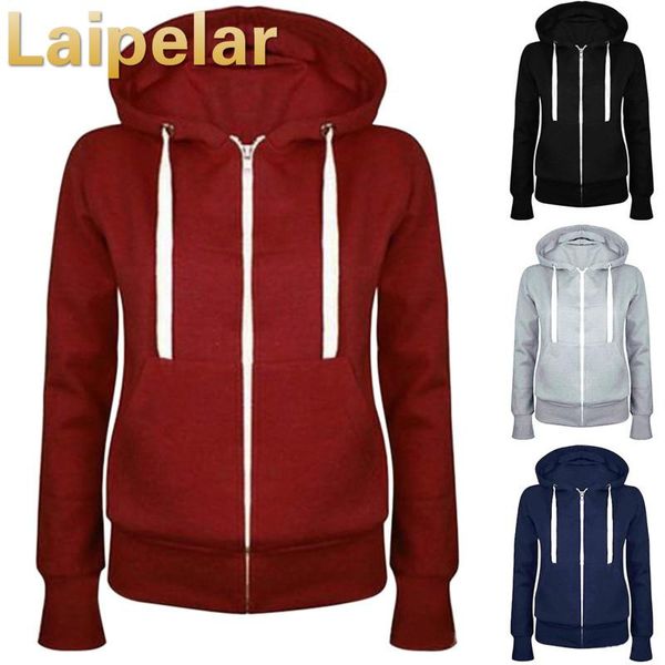 women's hoodies & sweatshirts laipelar fashion women solid zip up sweatshirt hooded long sleeve autumn winter coat outwear, Black
women's hoodies & sweatshirts laipelar fashion women solid zip up sweatshirt hooded long sleeve autumn winter coat outwear, Black
