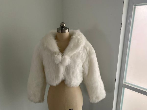 wraps & jackets faux fur short coat jacket wedding long sleeve wrap bride bolero shawl accessory, White
wraps & jackets faux fur short coat jacket wedding long sleeve wrap bride bolero shawl accessory, White