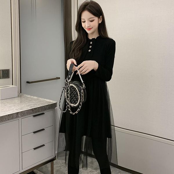maternity dresses autumn black postpartum woman lactation dress long sleeve knitted patchwork mesh zip nursing breastfeeding, White
maternity dresses autumn black postpartum woman lactation dress long sleeve knitted patchwork mesh zip nursing breastfeeding, White