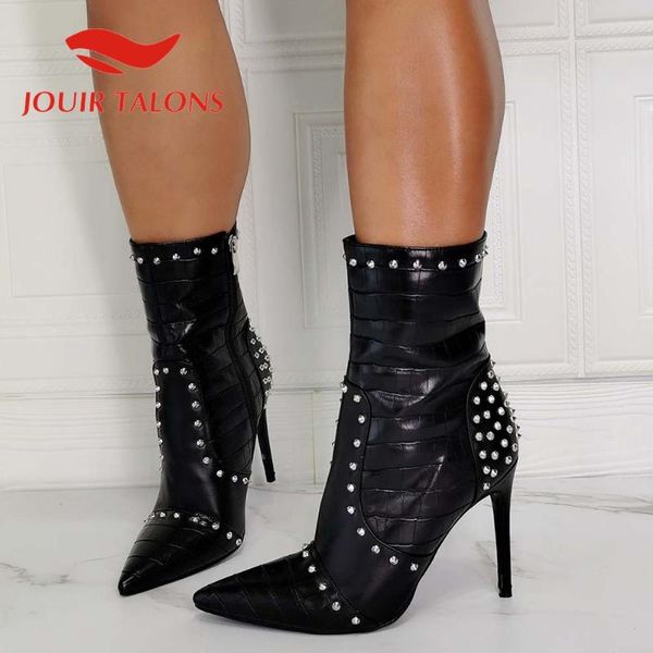 boots jouir talons party high heels shoes women ankle female rivet pointed toe thin big size 43, Black
boots jouir talons party high heels shoes women ankle female rivet pointed toe thin big size 43, Black