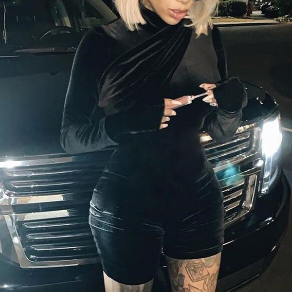 women's jumpsuits & rompers elegant party clubwear novely autumn winter velvet long sleeve gloves playsuit for women turleneck bodycon, Black;white
women's jumpsuits & rompers elegant party clubwear novely autumn winter velvet long sleeve gloves playsuit for women turleneck bodycon, Black;white
