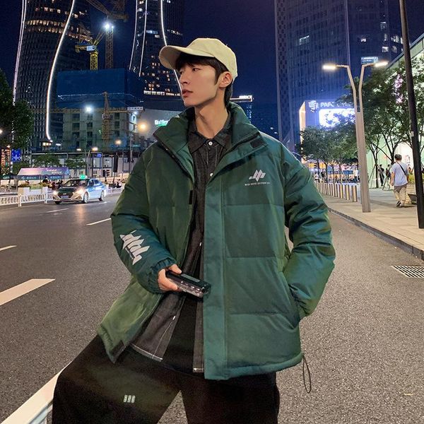 men's jackets winter men fashion reflective letter print bubble coat male harajuku style thick warm puffer casacas para hombre, Black;brown
men's jackets winter men fashion reflective letter print bubble coat male harajuku style thick warm puffer casacas para hombre, Black;brown