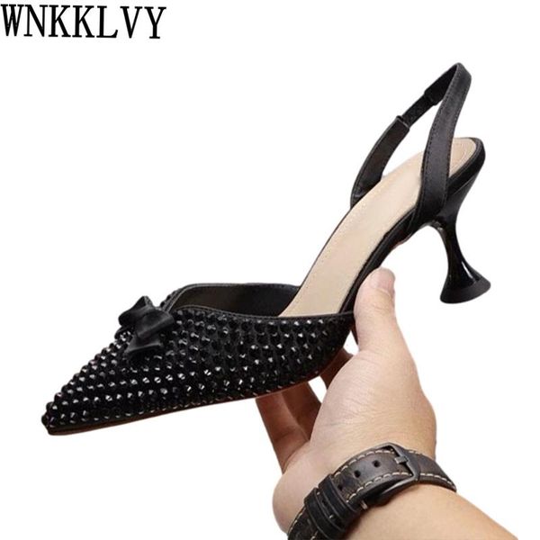 dress shoes strange high heel rhinestone pumps women pointed toe bow knot decor crystal single spring party sandals female, Black
dress shoes strange high heel rhinestone pumps women pointed toe bow knot decor crystal single spring party sandals female, Black