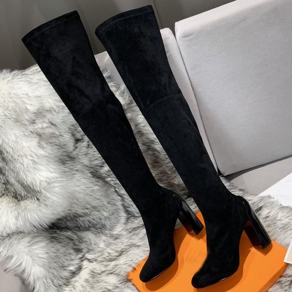 boots patent leather over the knee strange super high heel women's suede long botas round toe luxury comfortable trendy booties, Black
boots patent leather over the knee strange super high heel women's suede long botas round toe luxury comfortable trendy booties, Black