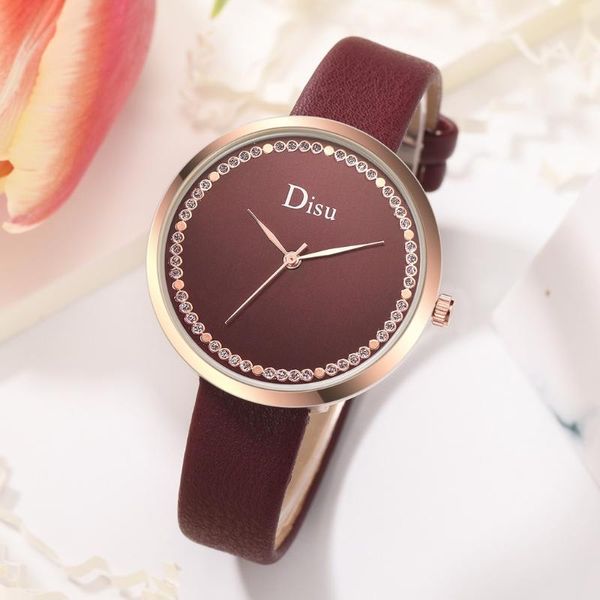 wristwatches 2021 style fashion women luxury leather band analog quartz wristwatch golden ladies watch dress black clock#w, Slivery;brown
wristwatches 2021 style fashion women luxury leather band analog quartz wristwatch golden ladies watch dress black clock#w, Slivery;brown