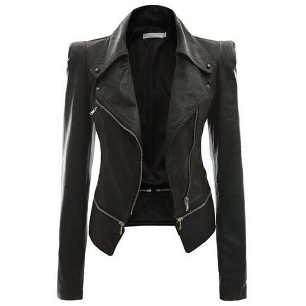 2021 new black leather solid plus size jackets fashion motorcycle overcoats female causal women jacket autumn jtjt, Black;brown
2021 new black leather solid plus size jackets fashion motorcycle overcoats female causal women jacket autumn jtjt, Black;brown
