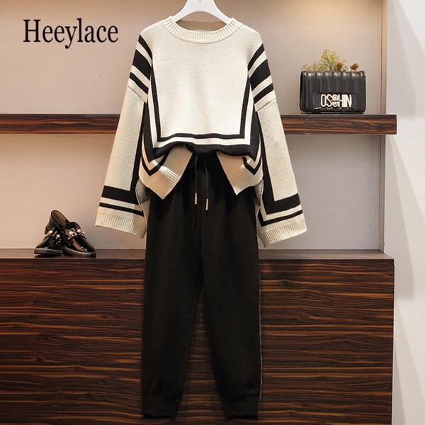two piece dress plus size women warm tracksuit casual matching set outfit autumn winter loose sweater and wool harem pants suits 5xl, White
two piece dress plus size women warm tracksuit casual matching set outfit autumn winter loose sweater and wool harem pants suits 5xl, White