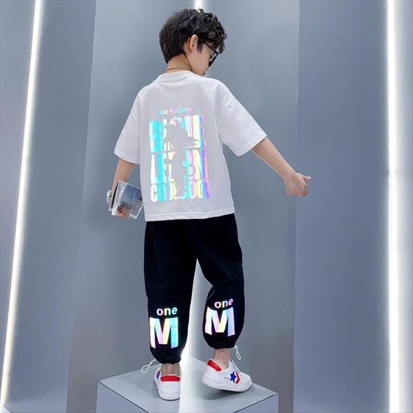summer boys clothes sets fashion reflective letter print short sleeve amp pants children sport for 4 6 8 10 12, White
summer boys clothes sets fashion reflective letter print short sleeve amp pants children sport for 4 6 8 10 12, White