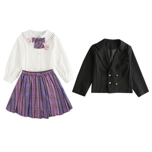clothing sets 2021 autumn jk girl's plaid suit teenage girl casual blazer + pleated skirt white shirts kids clothes set spring girls ou
clothing sets 2021 autumn jk girl's plaid suit teenage girl casual blazer + pleated skirt white shirts kids clothes set spring girls ou
