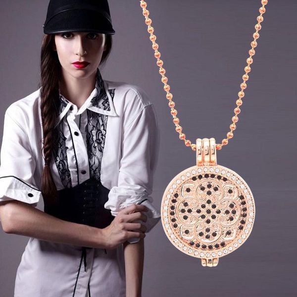 pendant necklaces somsoar 35mm henna dream folwer coin with black crystal necklace set holder frame for women gift 1, Silver
pendant necklaces somsoar 35mm henna dream folwer coin with black crystal necklace set holder frame for women gift 1, Silver