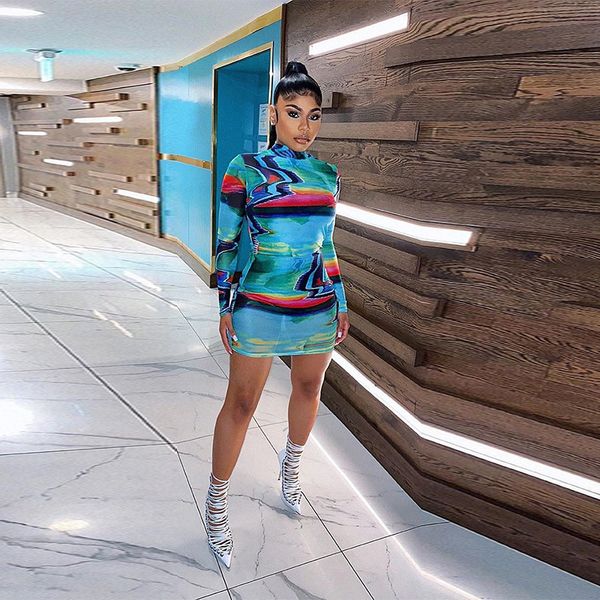blue painted graffiti turtleneck long sleeve dress for women clubwear fall 2021 bodycon mini dresses d91-bg23, Black;gray
blue painted graffiti turtleneck long sleeve dress for women clubwear fall 2021 bodycon mini dresses d91-bg23, Black;gray