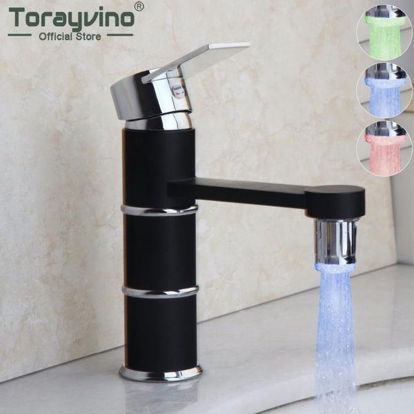 bathroom sink faucets torayvino led black painting faucet basin deck mounted single handle hole & cold mixer water tap
bathroom sink faucets torayvino led black painting faucet basin deck mounted single handle hole & cold mixer water tap