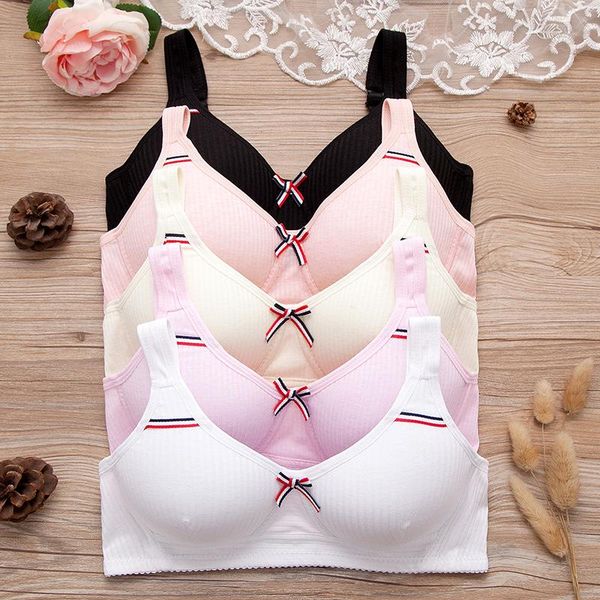 wireless bras for students girls preteen bra seamless underwear spiral pattern comfortable cotton bra 32 34 36 38 a b cup, Red;black
wireless bras for students girls preteen bra seamless underwear spiral pattern comfortable cotton bra 32 34 36 38 a b cup, Red;black