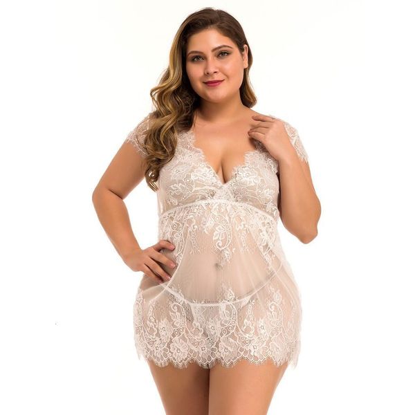 erotic lingerie women lace hollow night dress plus size white sleepwear see through underwear night gown negligee j20, Black;red
erotic lingerie women lace hollow night dress plus size white sleepwear see through underwear night gown negligee j20, Black;red