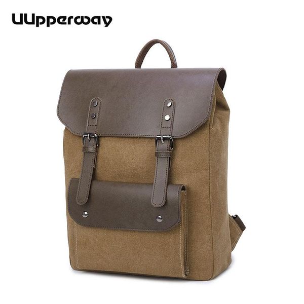 backpack classic canvas men women student large mochila front pocket leather belt casual laptravel school bags 2021
backpack classic canvas men women student large mochila front pocket leather belt casual laptravel school bags 2021