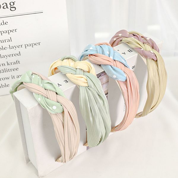 summer new and south net red temperament hairpin sweet color match wave point cloth woven headband r190, Silver
summer new and south net red temperament hairpin sweet color match wave point cloth woven headband r190, Silver