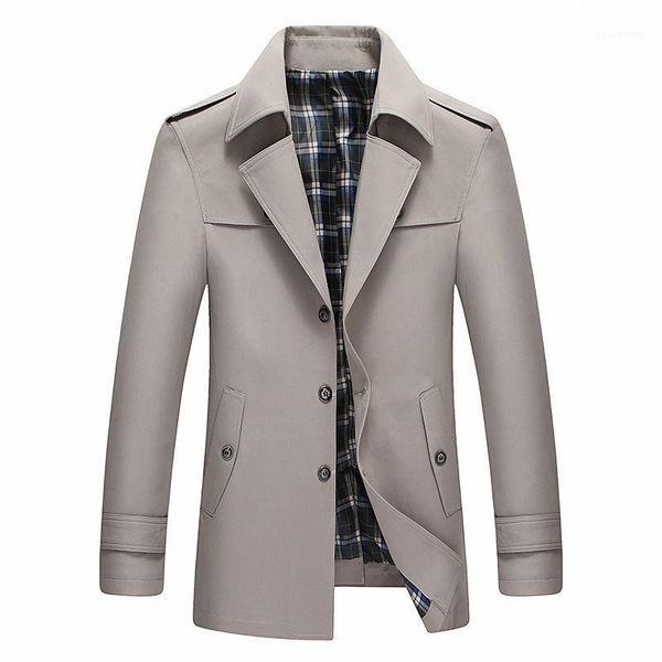 men autumn trench coat men's fashion solid color multi-pocket warm thick comfortable pea male coats, Tan;black
men autumn trench coat men's fashion solid color multi-pocket warm thick comfortable pea male coats, Tan;black