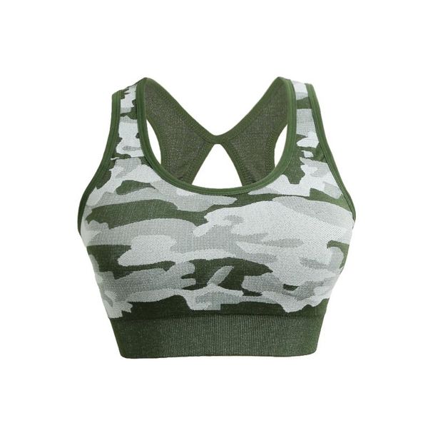 gym clothing outdoor women sports bra camouflage wireless seamless running push up fitness underwear padded yoga workout vest, White;black
gym clothing outdoor women sports bra camouflage wireless seamless running push up fitness underwear padded yoga workout vest, White;black