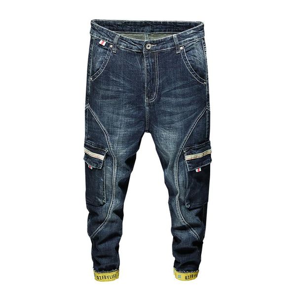 fashion harem jeans men streetwear blue stretch haren pants side pockets moto biker jeans demim loose feet pants joggers,063
fashion harem jeans men streetwear blue stretch haren pants side pockets moto biker jeans demim loose feet pants joggers,063