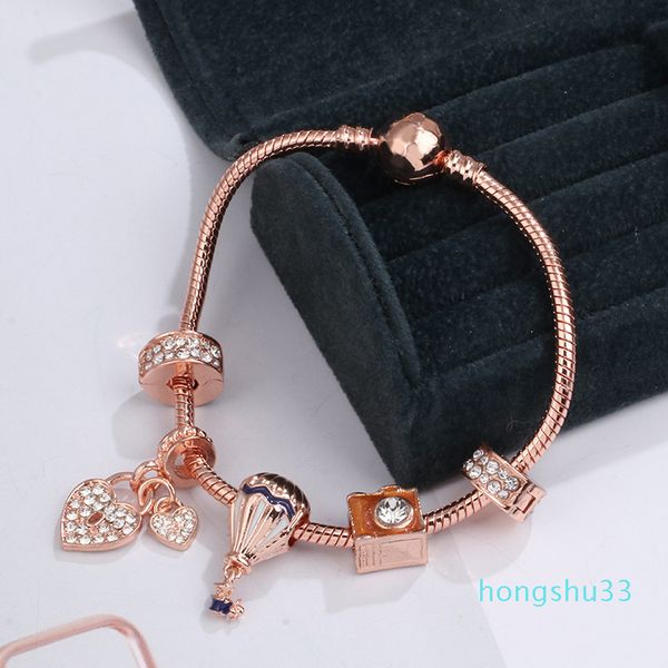 wholesale-2021 new style charm bracelet women fashion beads bracelet bangle plated rose gold diy pendants bracelets jewelry girls wedding, Golden;silver
wholesale-2021 new style charm bracelet women fashion beads bracelet bangle plated rose gold diy pendants bracelets jewelry girls wedding, Golden;silver