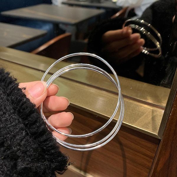 XINGGE Fashion Three Rings Silver Color Bangles for Women Exquisite Vintage Glossy Bangles Everyday Jewellery Accessories, Black
XINGGE Fashion Three Rings Silver Color Bangles for Women Exquisite Vintage Glossy Bangles Everyday Jewellery Accessories, Black