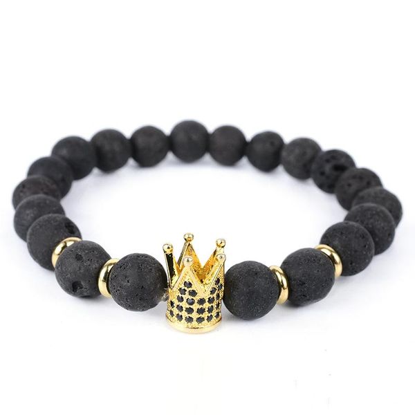 charm bracelets european and american accessories micro inlaid black zircon crown bracelet creative volcanic rock, Golden;silver
charm bracelets european and american accessories micro inlaid black zircon crown bracelet creative volcanic rock, Golden;silver