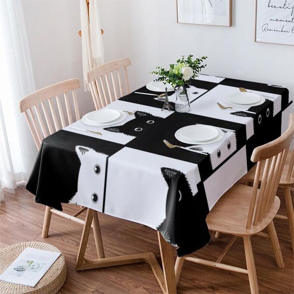 table cloth geometic black white plaid cat waterproof dining tablecloth kitchen decorative coffee cuisine party cover
table cloth geometic black white plaid cat waterproof dining tablecloth kitchen decorative coffee cuisine party cover