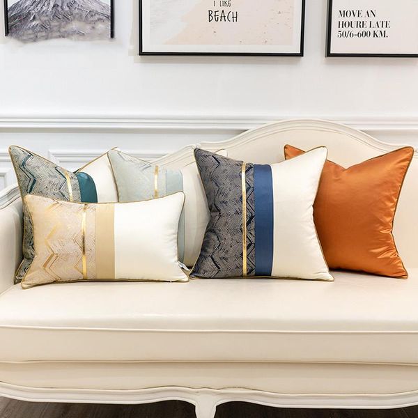 cushion/decorative pillow modern patchwork leather home decoration thorw cases geometric stripe cushion covers with hemming design
cushion/decorative pillow modern patchwork leather home decoration thorw cases geometric stripe cushion covers with hemming design