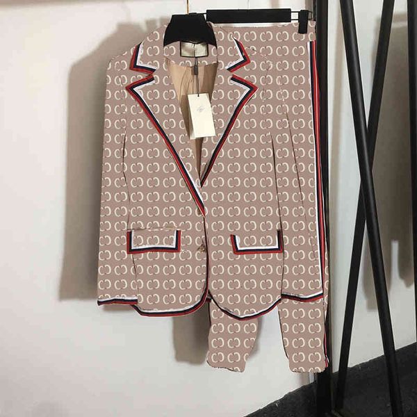 women's suits & blazers print luxury letter coats brand two pieces women indoor outdoor personality charm suit sets fb7s, White;black
women's suits & blazers print luxury letter coats brand two pieces women indoor outdoor personality charm suit sets fb7s, White;black