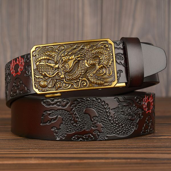 2021 new luxury chinese dragon automatic buckle male belt genuine leather fashion cow belts for men ceinture z70q, Black;brown
2021 new luxury chinese dragon automatic buckle male belt genuine leather fashion cow belts for men ceinture z70q, Black;brown