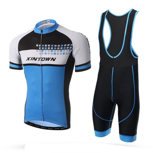 racing sets xintown men cycling jersey clothing roupa bike set bib short gel pad, Black;blue
racing sets xintown men cycling jersey clothing roupa bike set bib short gel pad, Black;blue