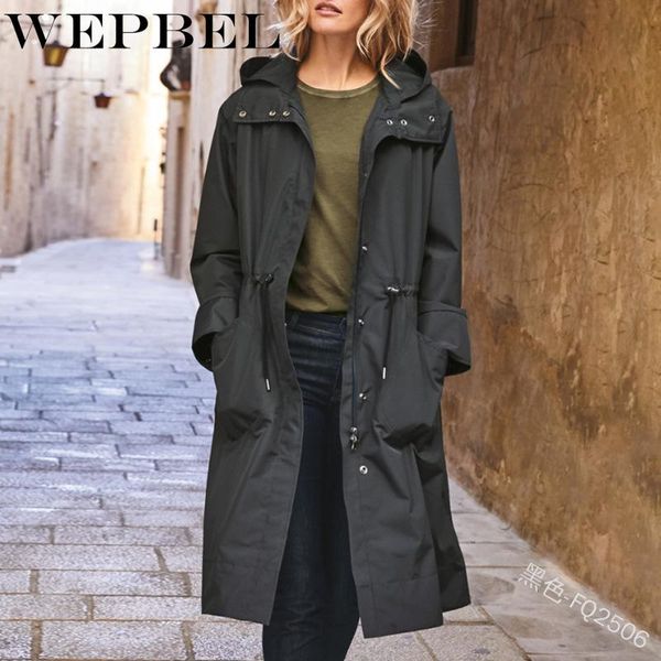 women's trench coats wepbel autumn winter solid color slim fit long sleeve zipper single breasted pocket turn-down collar coat, Tan;black
women's trench coats wepbel autumn winter solid color slim fit long sleeve zipper single breasted pocket turn-down collar coat, Tan;black