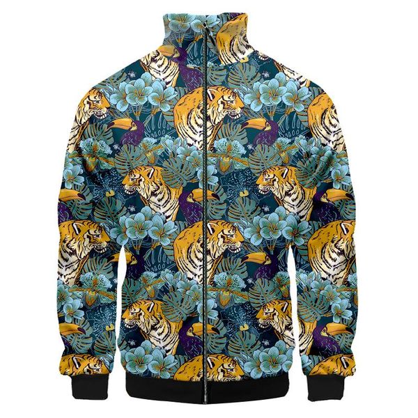 men's jackets eu size ifpd stand-up collar funny animal tiger birds green leaves 3d print pattern casual fall winter zipper coats, Black;brown
men's jackets eu size ifpd stand-up collar funny animal tiger birds green leaves 3d print pattern casual fall winter zipper coats, Black;brown